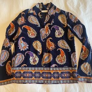 Tory Burch Silk Top, Size 4.